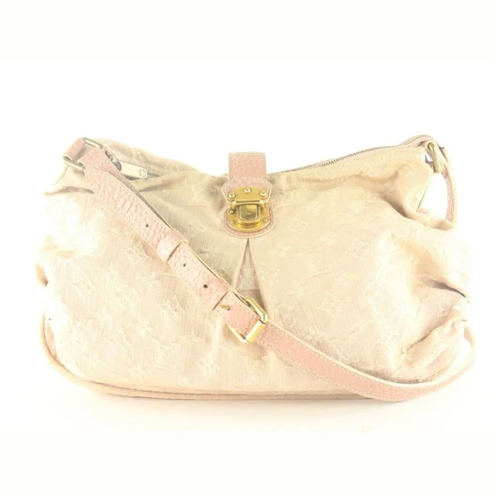 Louis Vuitton Pink Denim Monogram Slightly Messenger 3LK103K